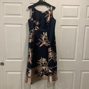 Beautiful navy/pink Adrianna Papell dress NWT